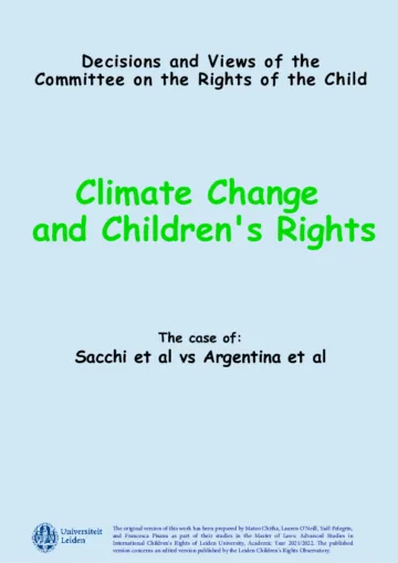 Climate Change and Children's Rights