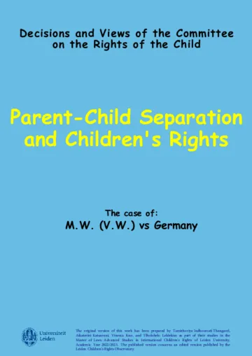 Parent-Child Separation and Children's Rights