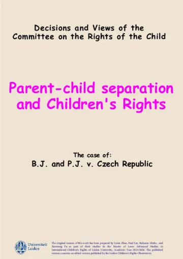 Parent-Child Separation  and Children's Rights