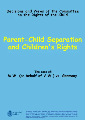 Parent-Child Separation and Children's Rights