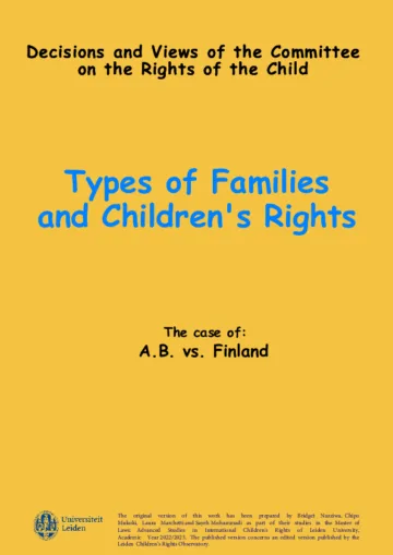 Types of Families and Children's Rights