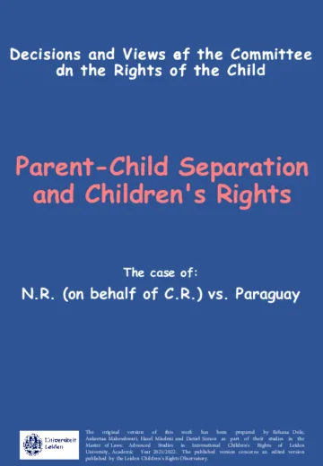 Parent-Child Separation and Children's Rights