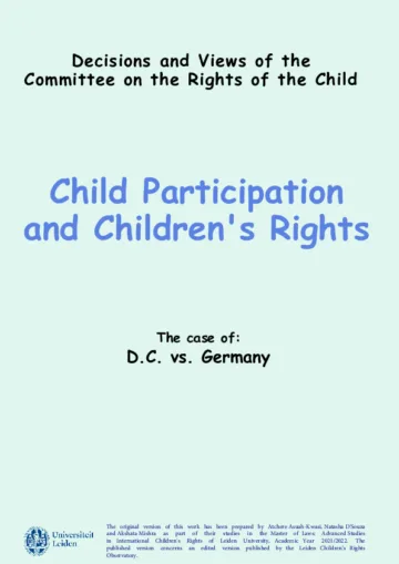 Child Participation and Children's Rights