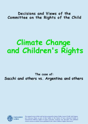 Climate Change and Children's Rights